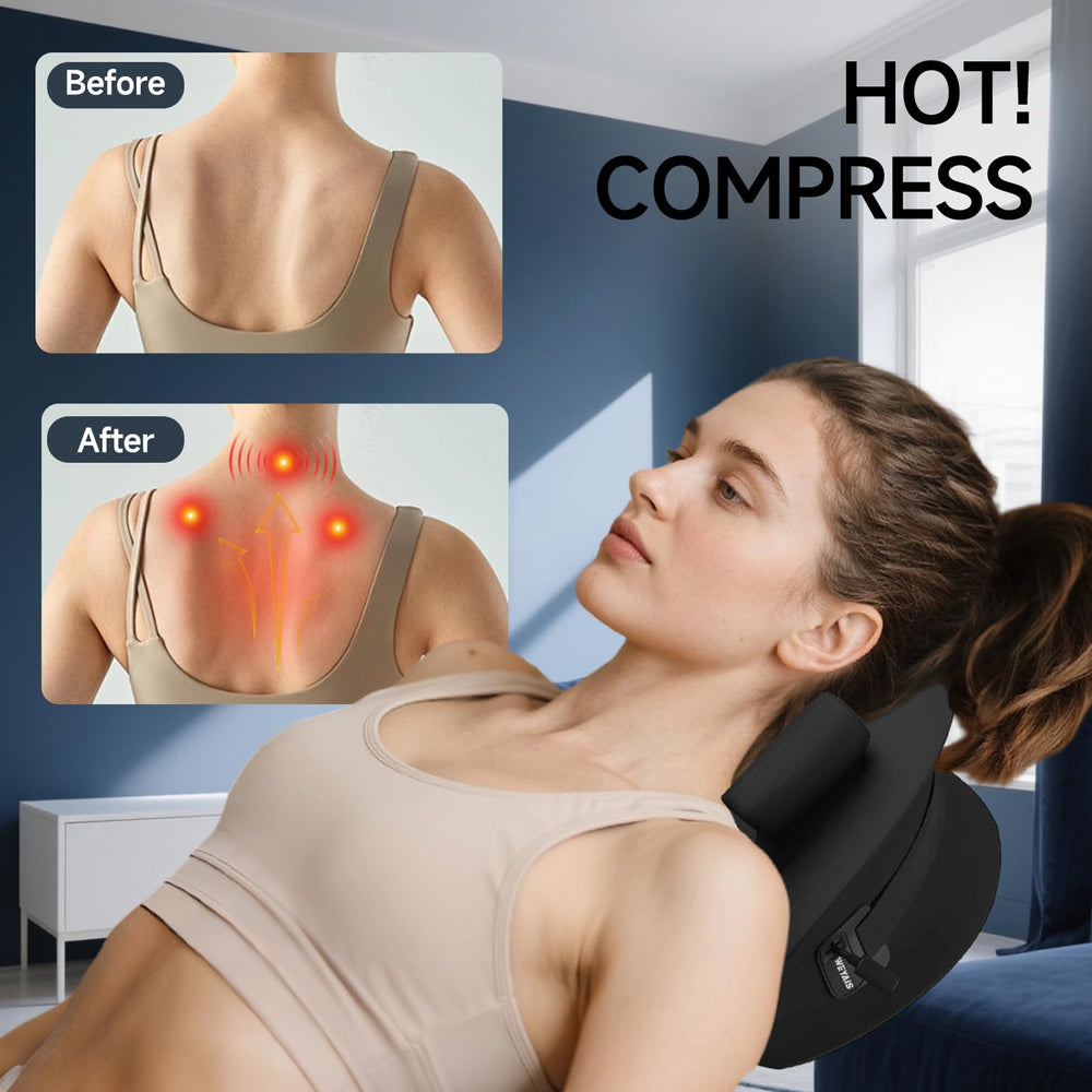 Weyais rotating heads simulate acupressure for deeper tension relief