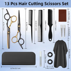 WFOEJEJ 13-piece kit blades close-up shows sharp stainless steel blades for precise cuts