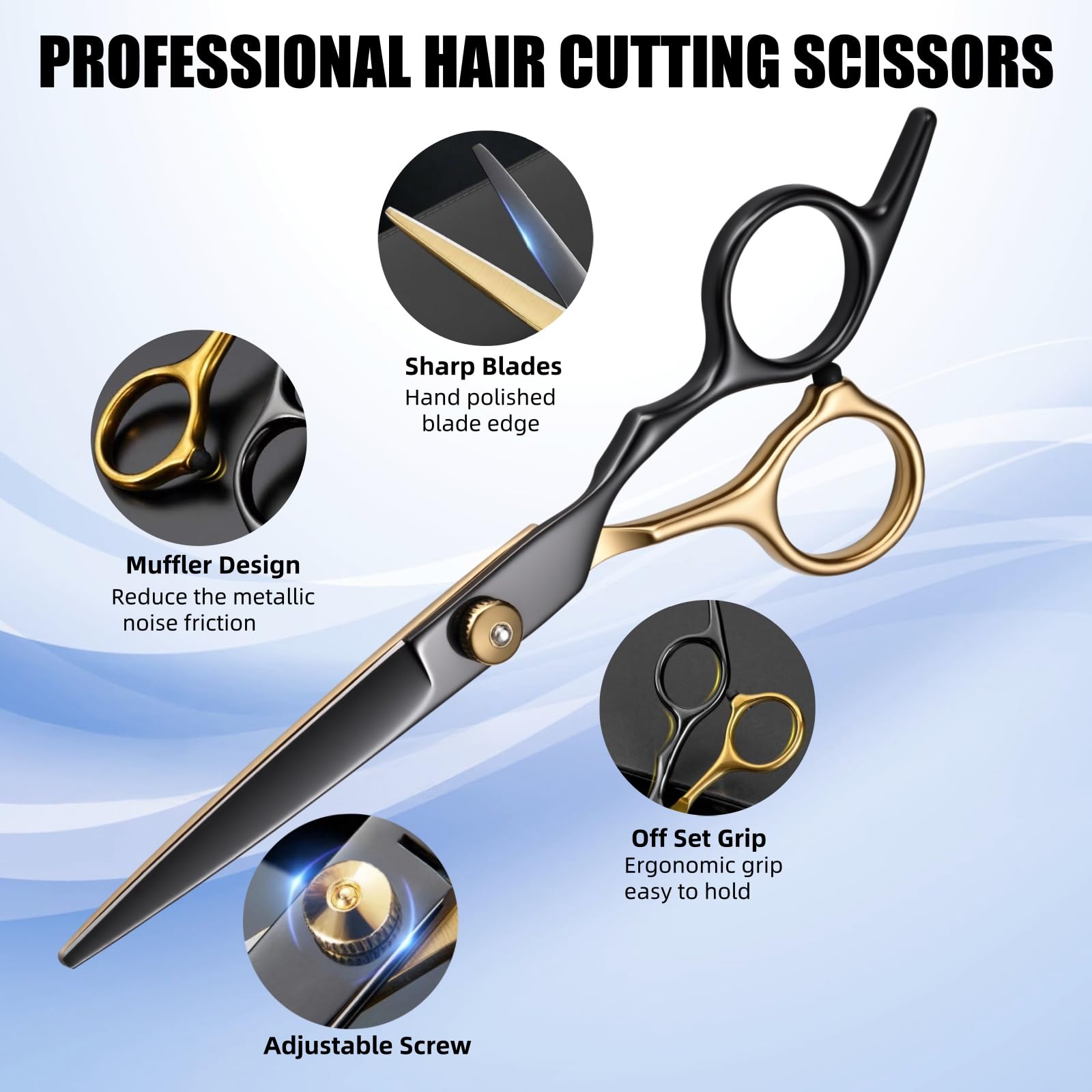 WFOEJEJ 13-piece kit ergonomic handle for comfortable extended styling sessions