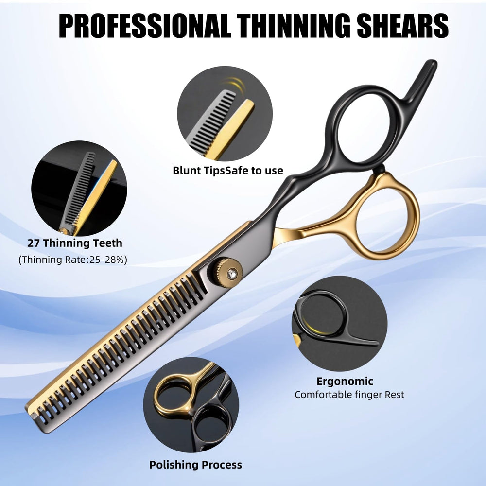 WFOEJEJ 13-piece kit in use in a salon setting demonstrating smooth cutting
