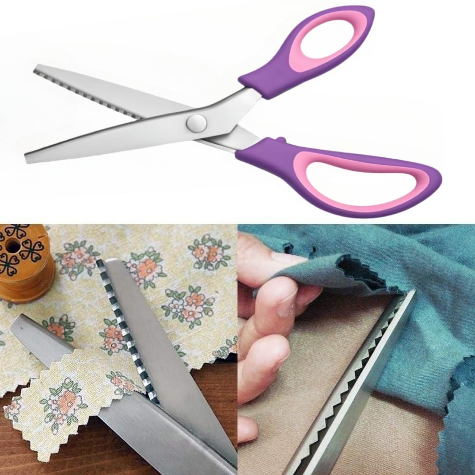 WFOEJEJ pinking shears care tips with oil after use to maintain sharpness