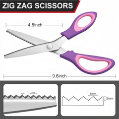 WFOEJEJ pinking shears teeth spacing 5mm prevents fraying on fabrics