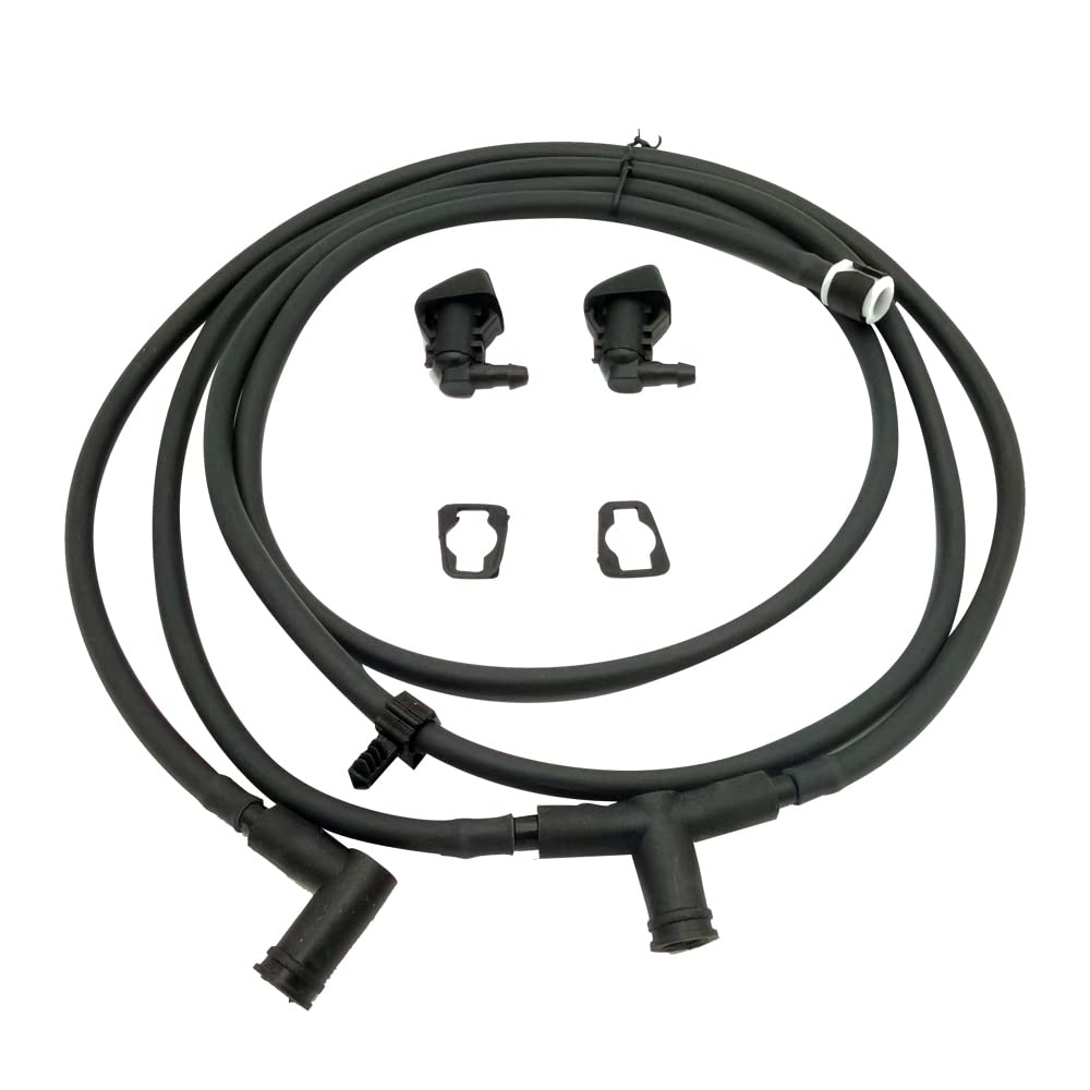 WGBAB windshield washer nozzle kit with jet hose for Ford F-Series clear visibility
