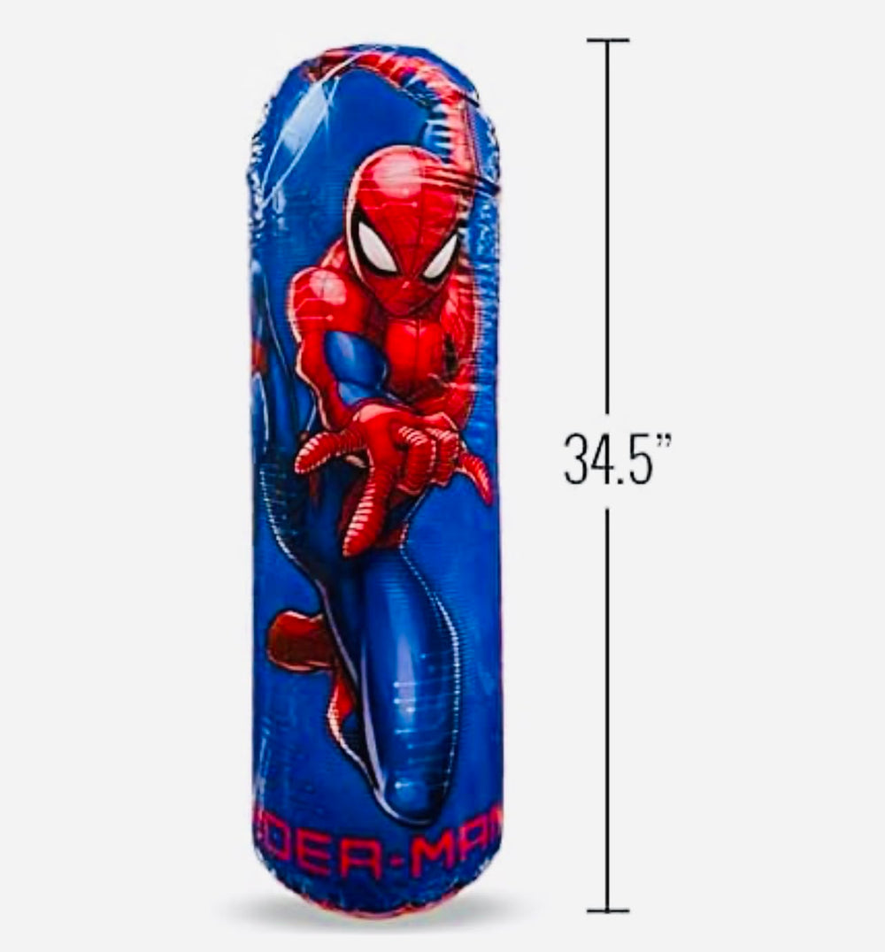 What Kids Want Spider-Man Bop Bag front view ready for kids' workouts