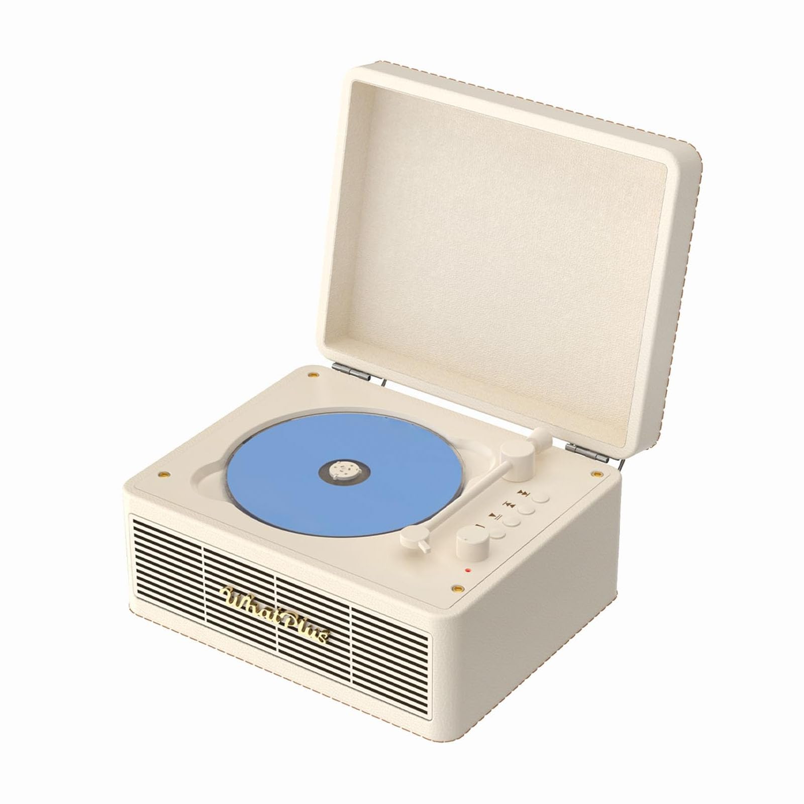WhatPlus portable CD player with Bluetooth 5.2 for wireless home listening.
