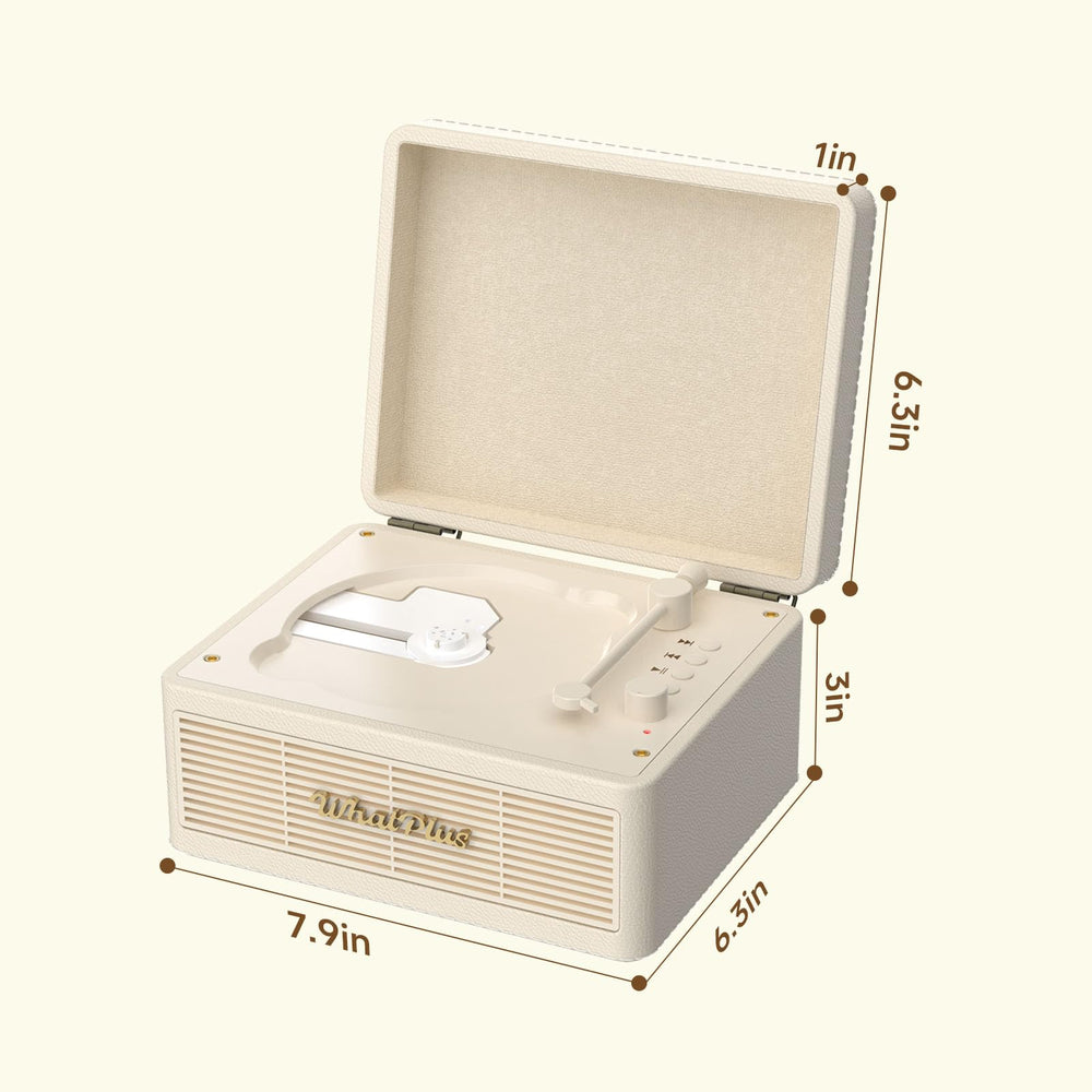 WhatPlus portable CD player gift packaging, ideal for gifting.