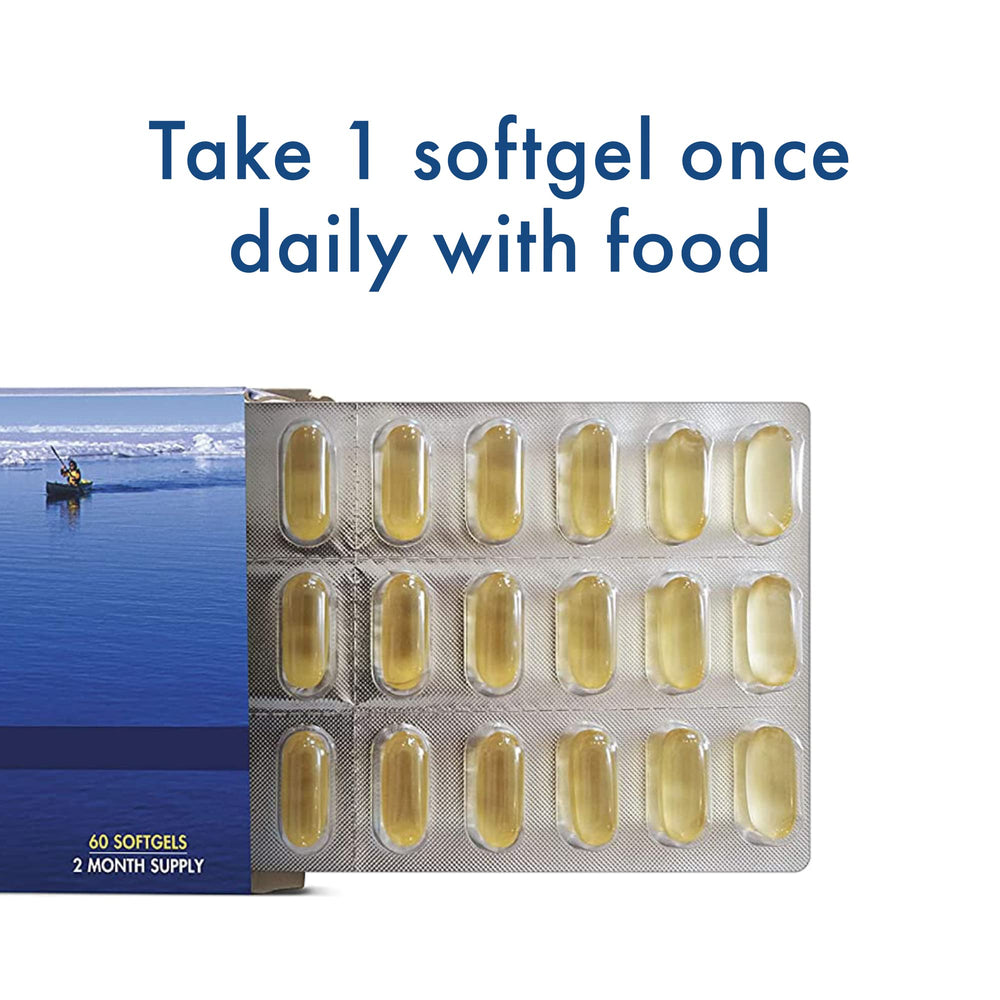 EPA and DHA amounts highlighted on WHC UnoCardio 1000 packaging
