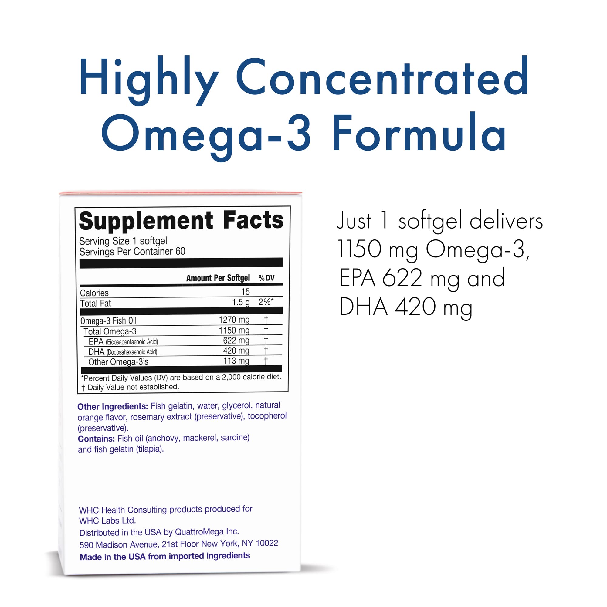 WHC UnoCardio X2 softgel capsules ready for daily omega-3 intake