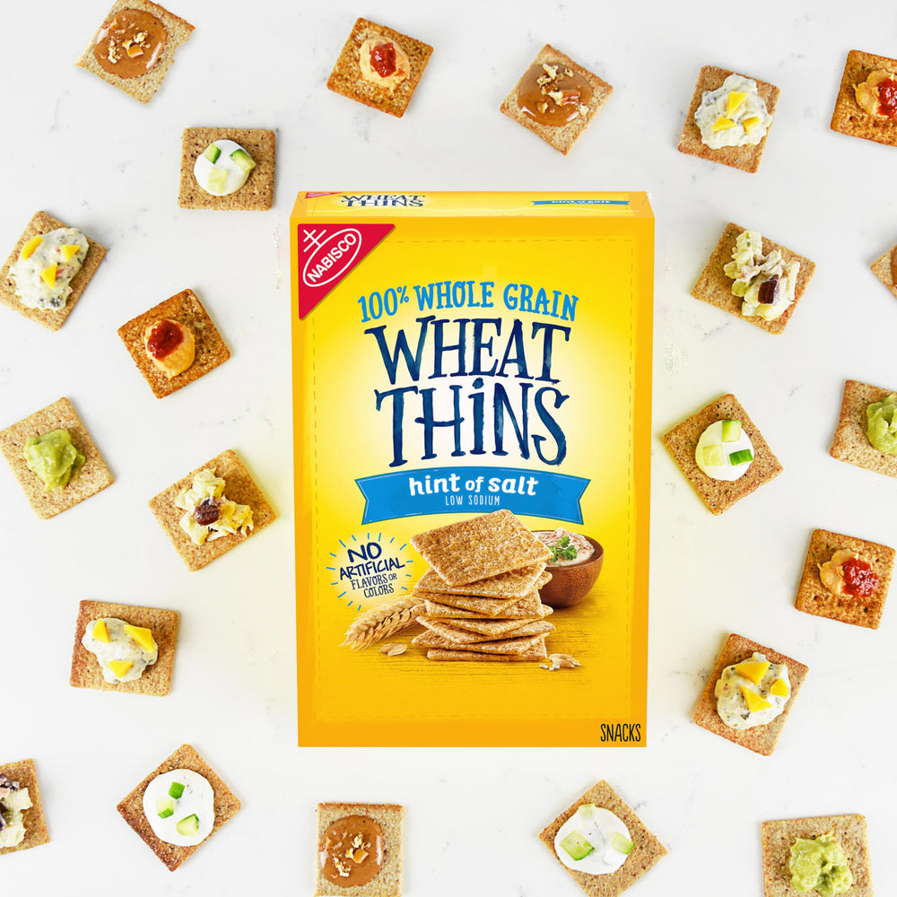Wheat Thins snack time at home setup