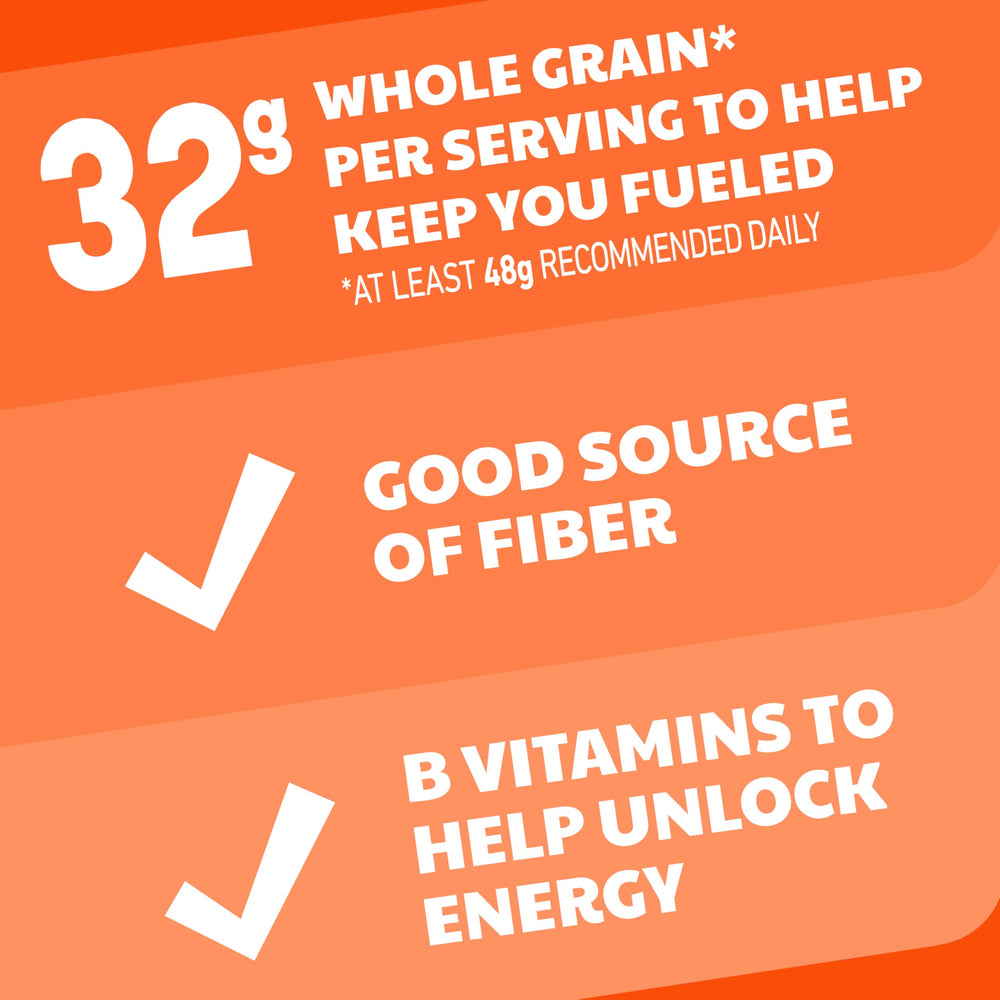 Close-up of 100% whole wheat flakes in Wheaties.
