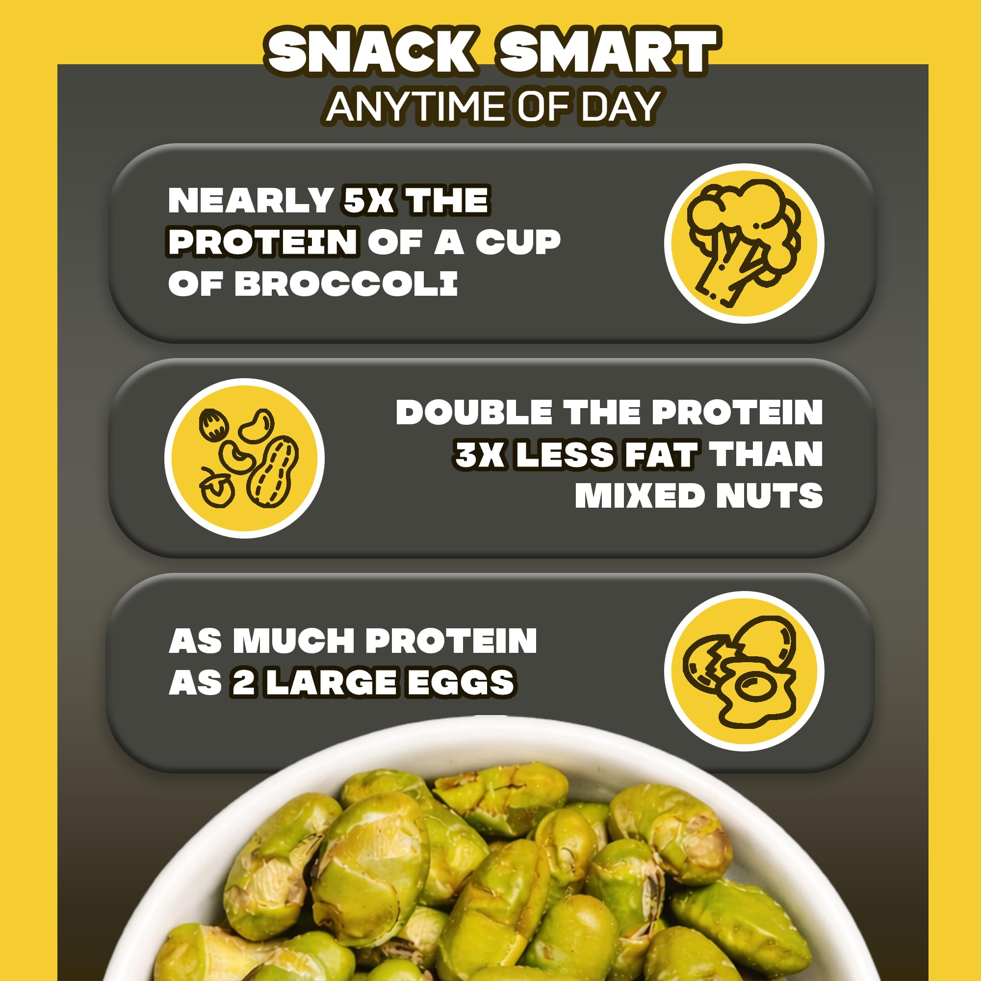 Where You Bean edamame truffle salt bag, convenient portable snack