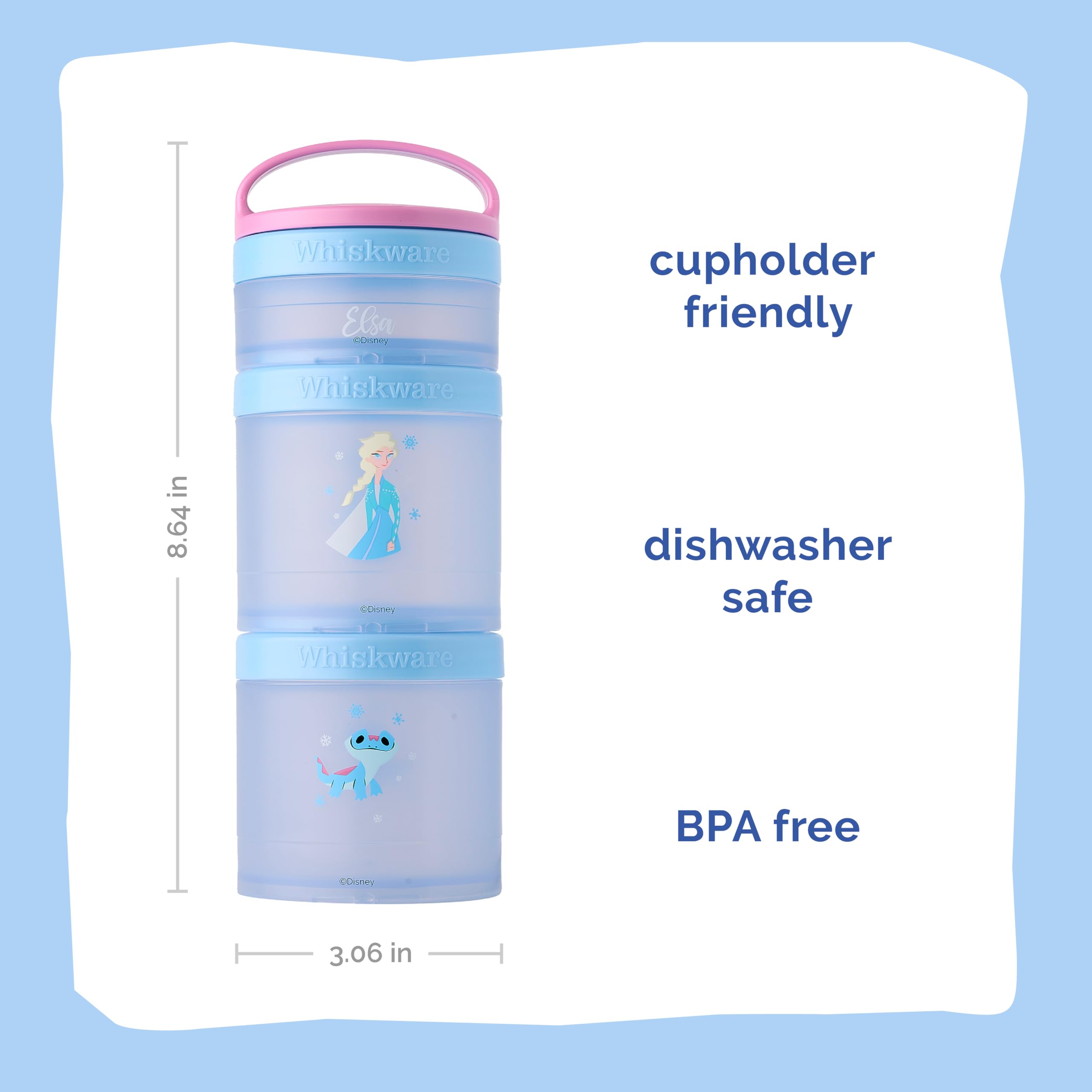 Whiskware Bruni snack cups from Disney Princess Frozen for little hands