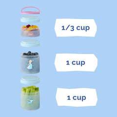 Whiskware Frozen cupholder-friendly snack jars ready for car trips