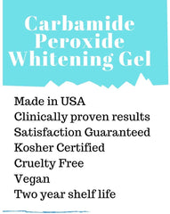 White Teeth Global gel designed for teeth-only use with no gum contact.