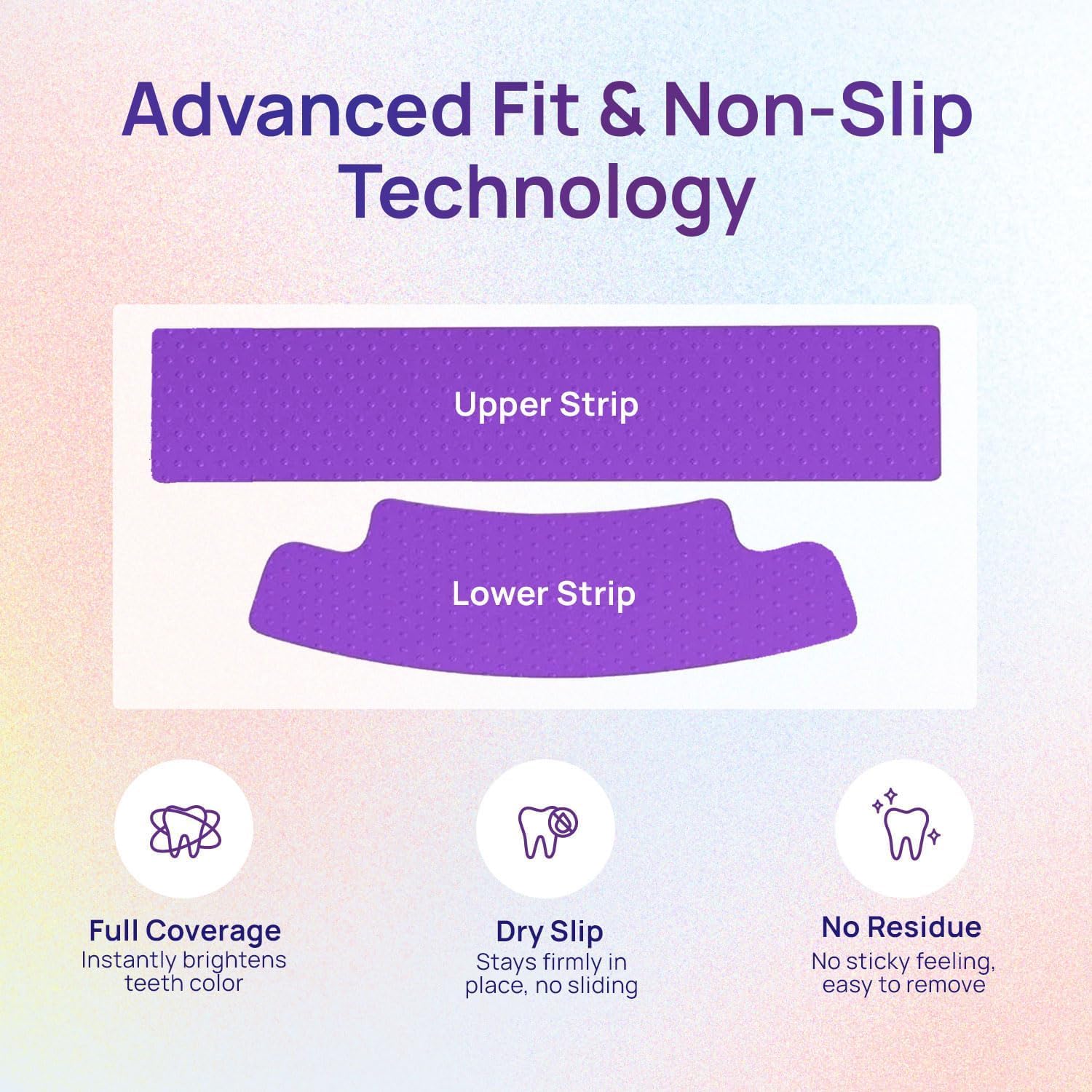 Whitebite Pro ergonomic non-slip design keeps strips securely in place