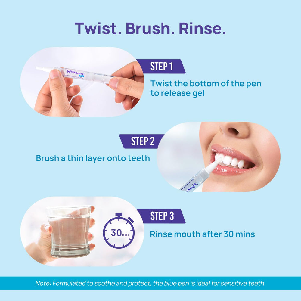 Compact Whitebite Pro travel case supports whitening anywhere.