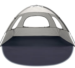 WhiteFang Beach Tent extendable floor provides roomy shade for family moments.