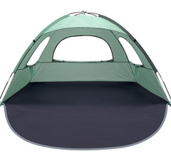 WhiteFang Beach Tent extendable front floor adds space for lounging and gear.