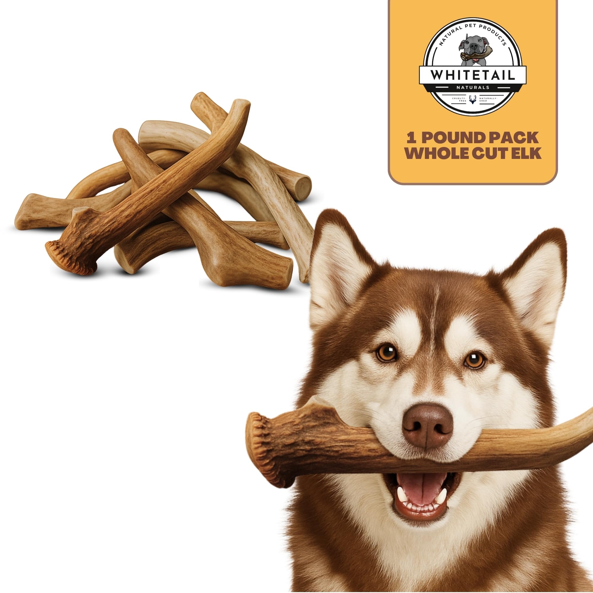 Natural minerals in WhiteTail Naturals antlers: calcium, phosphorus, zinc