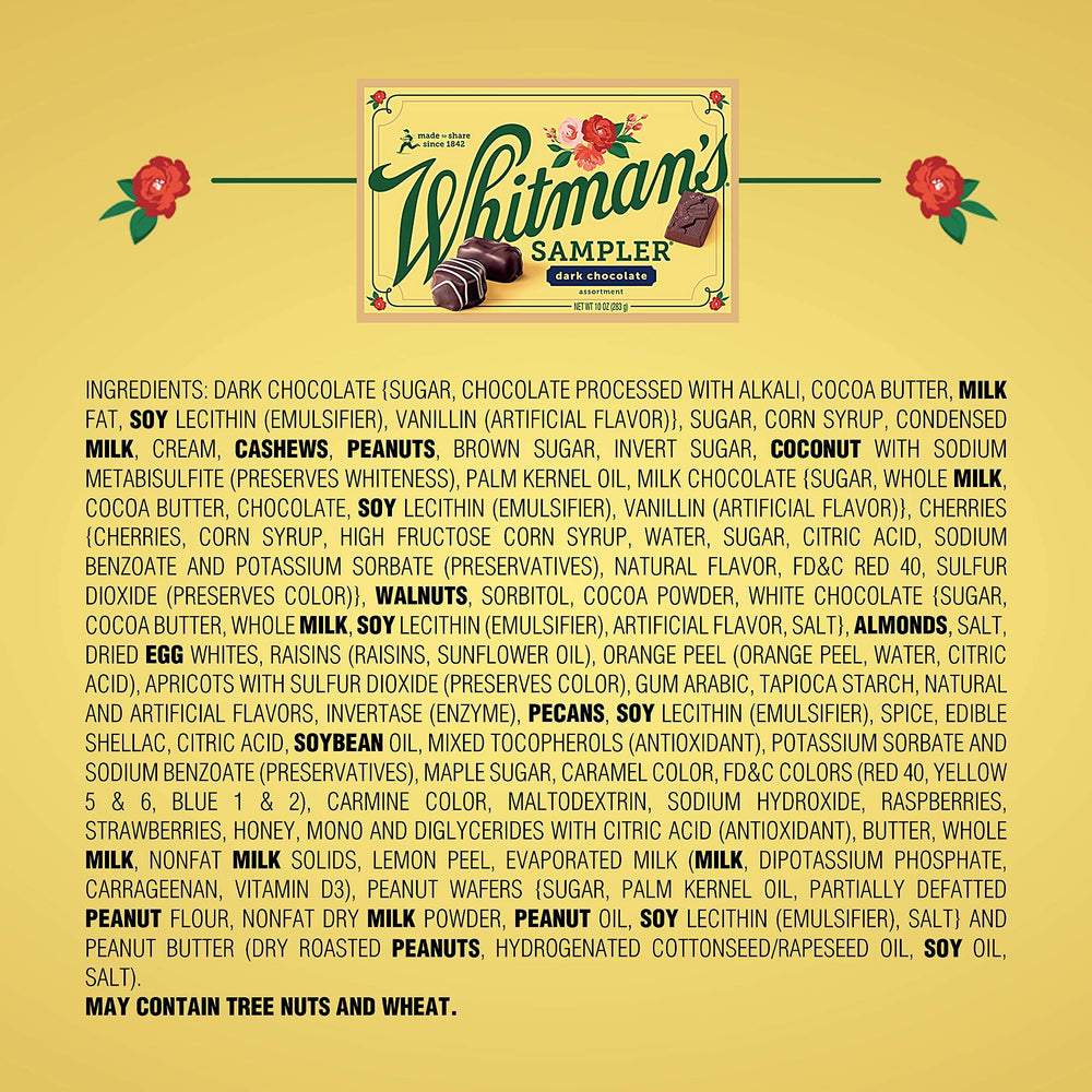 Whitman's Sampler box open showcases gift-ready packaging for celebrations.