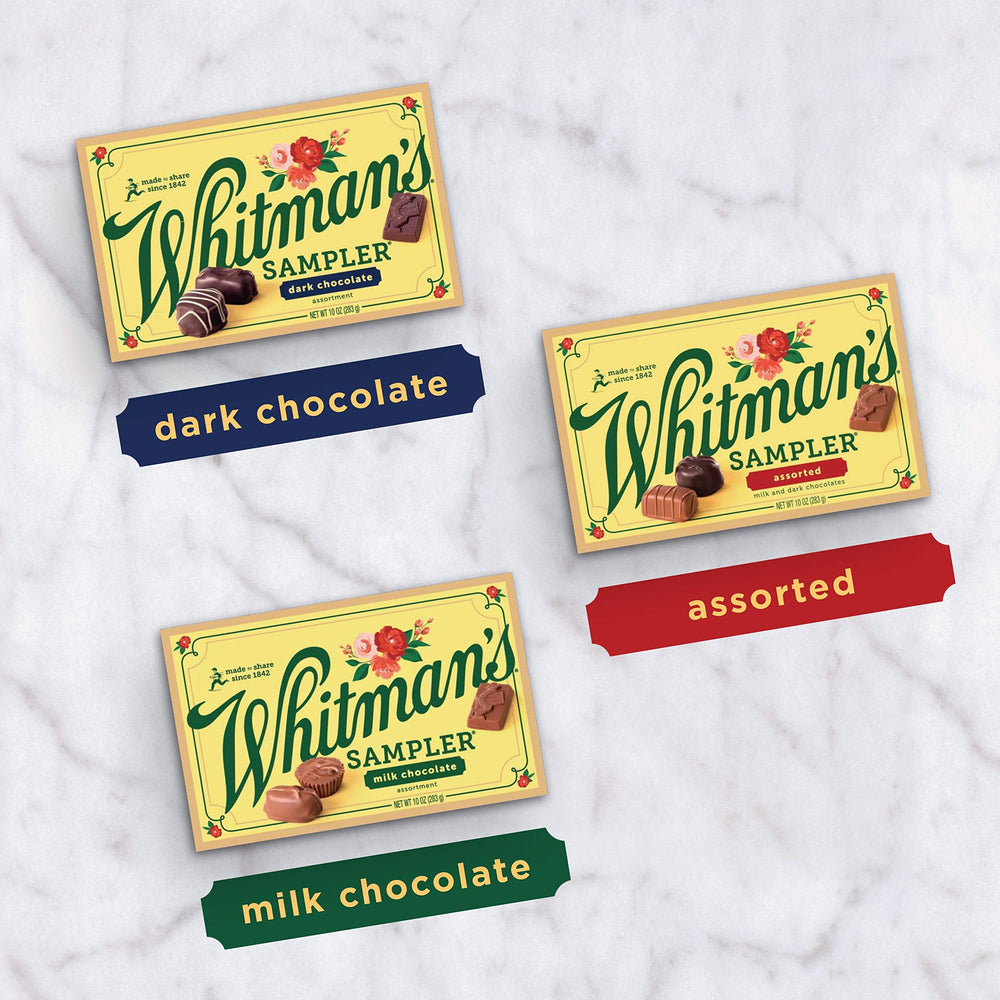 Whitman's Sampler peanut chews emphasize crunch with a chocolatey finish.