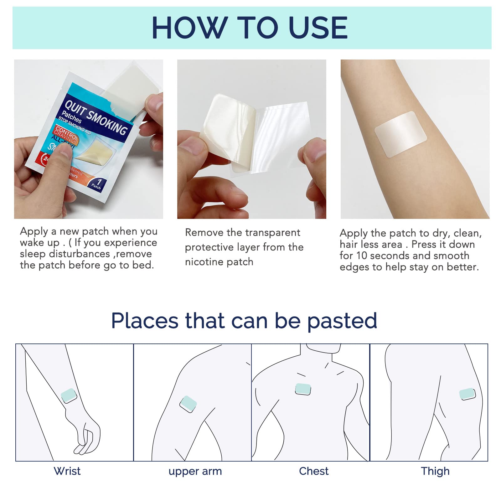 WHLH & WELL-BEING quit patch for daily use.