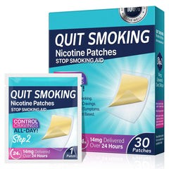WHLH & WELL-BEING quit patch Step 2 box ready for use.