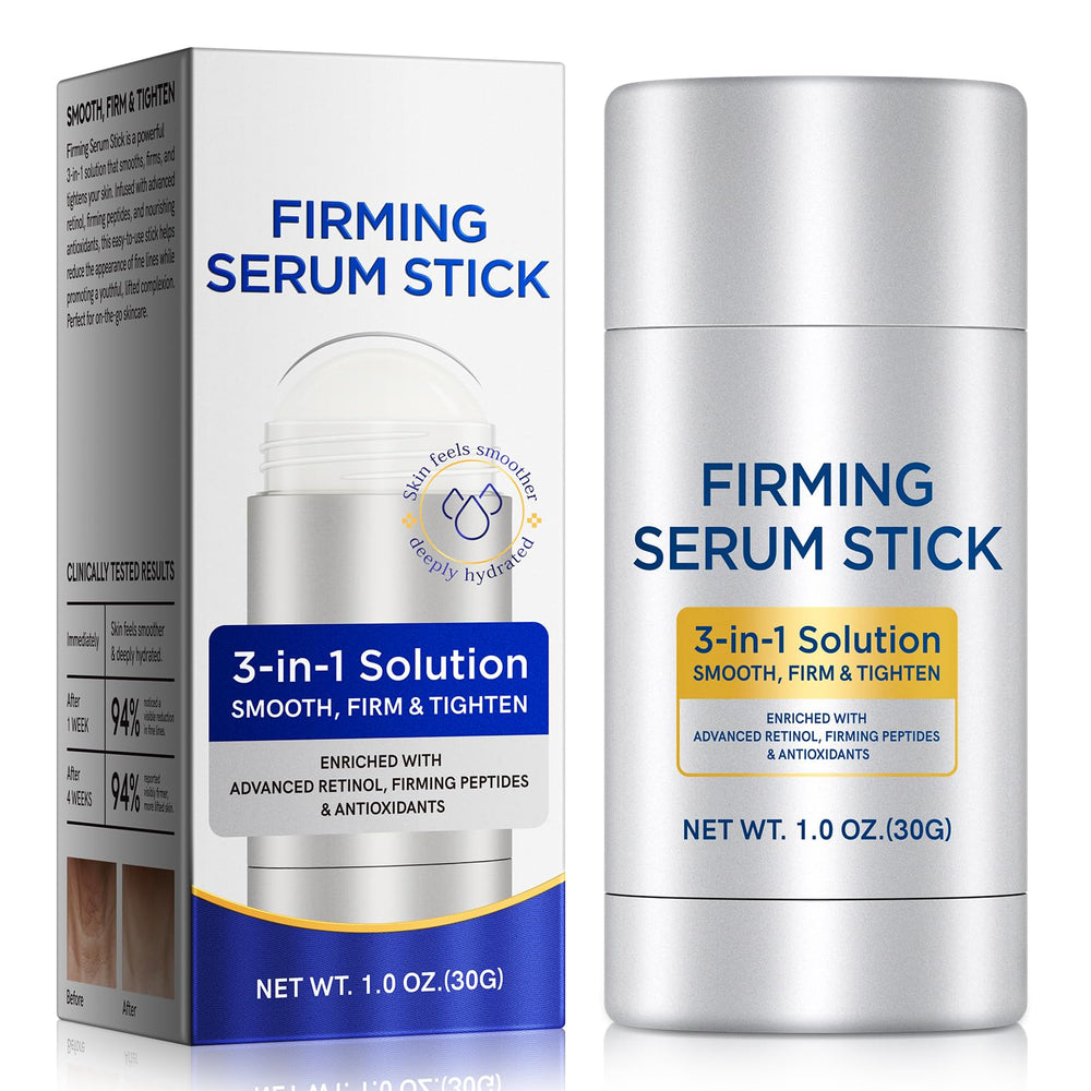 WHLH & WELL-BEING retinol serum stick on the face delivers firming and hydration