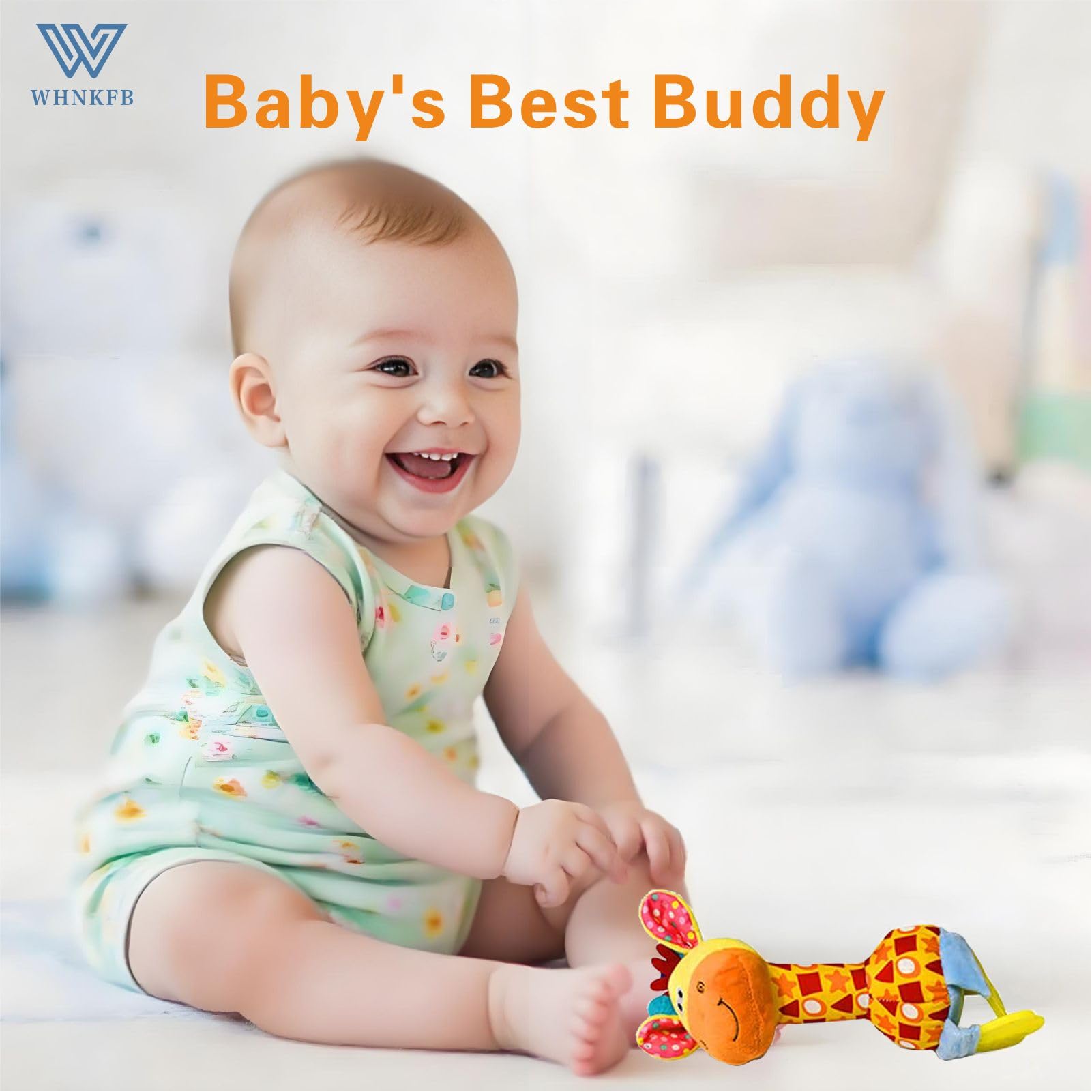 WHNKFB easy-grab loops help tiny hands grasp