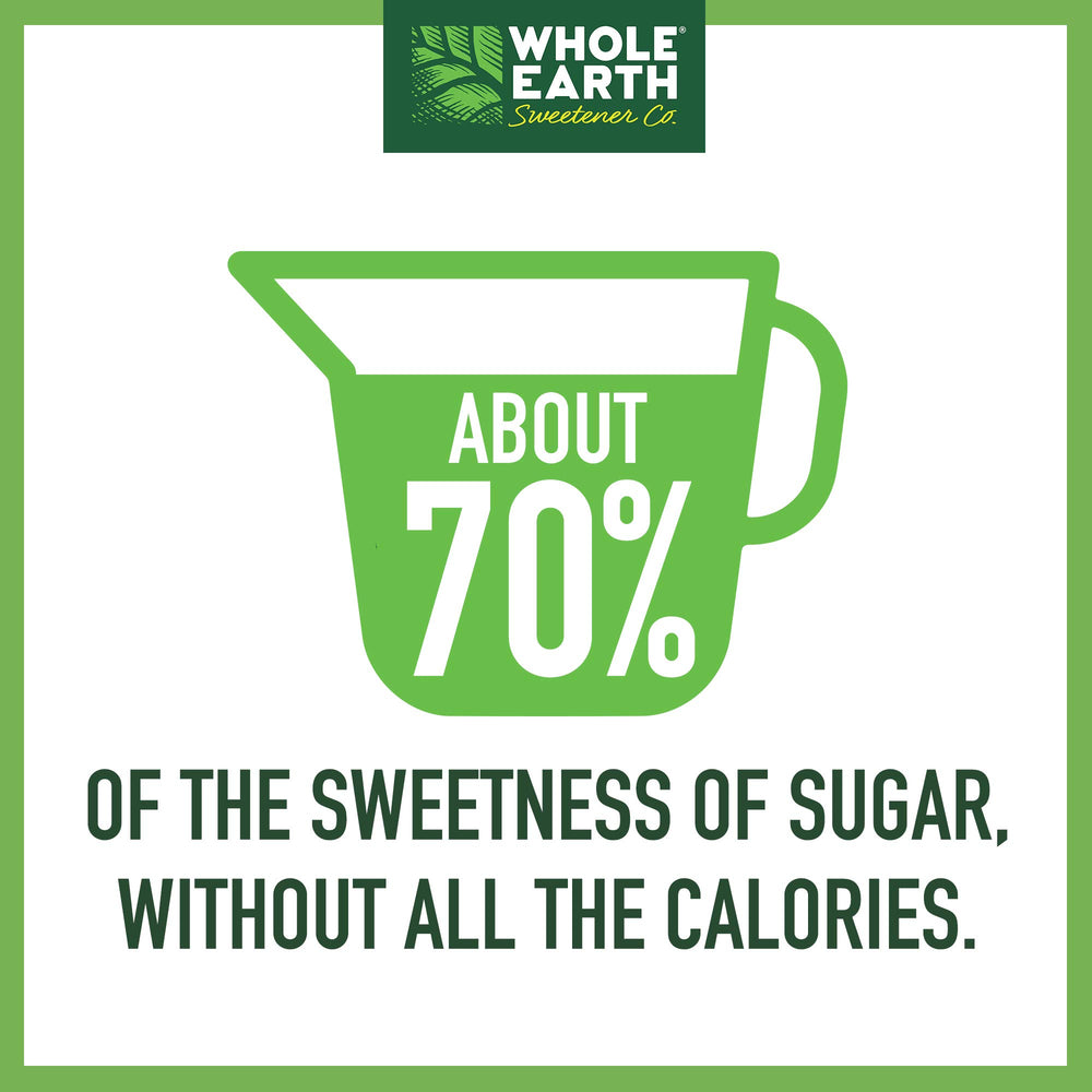 Whole Earth erythritol sweetener gluten-free label signals suitability