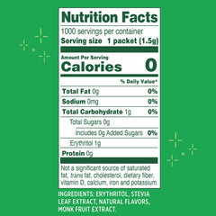 Whole Earth Sweetener 1000-packet carton suitable for offices and cafes.