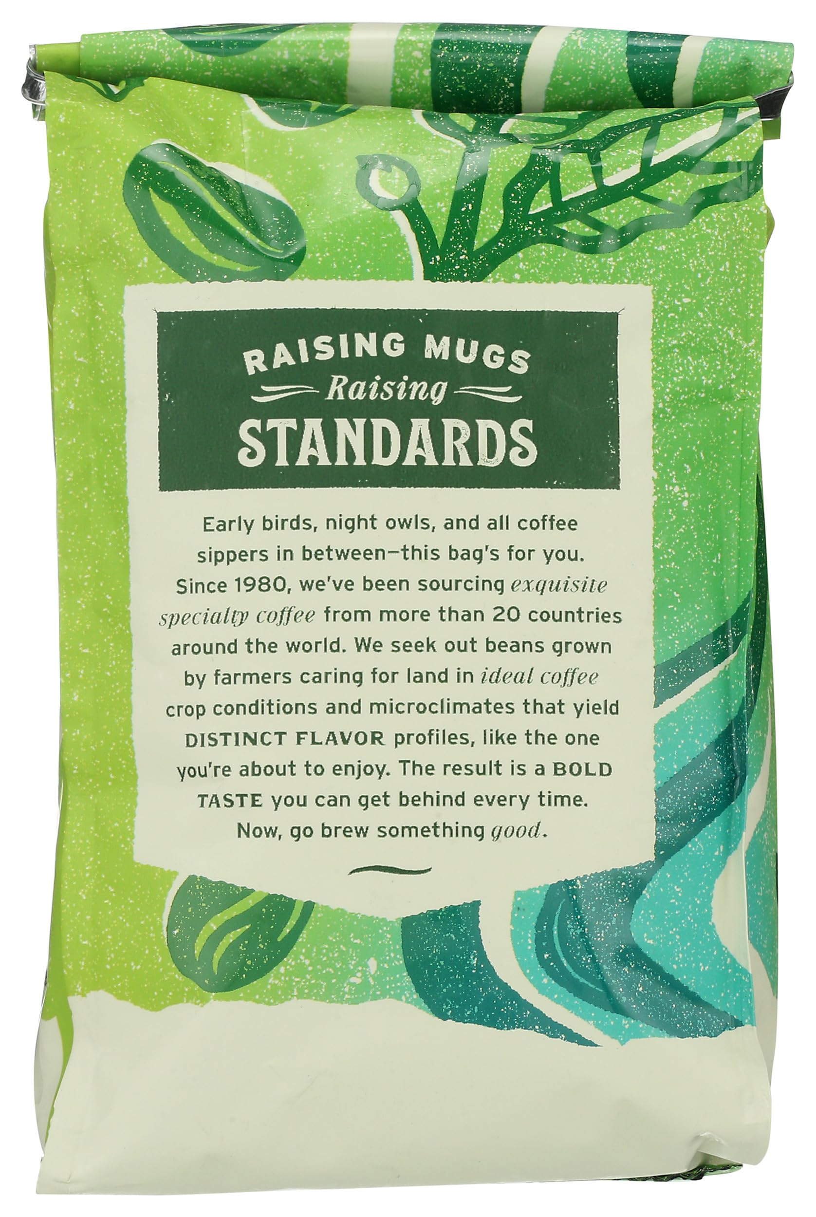 Whole Foods Market Organic Espresso Bel Canto roast bag with resealable closure preserves freshness
