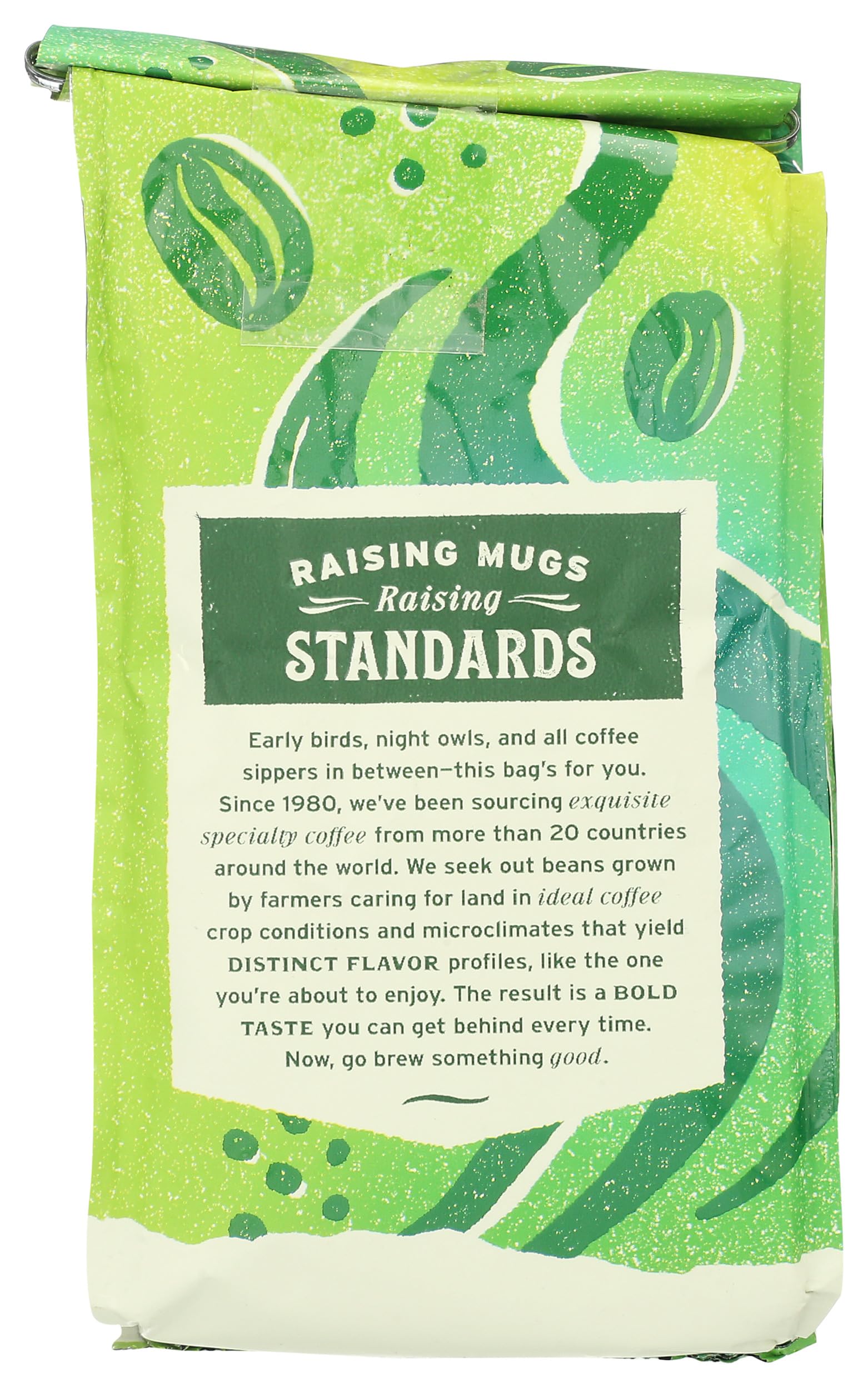 Whole Foods Market Organic Ground Coffee dark French roast steaming cup aroma
