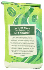 Whole Foods Market Organic Ground Coffee dark French roast steaming cup aroma