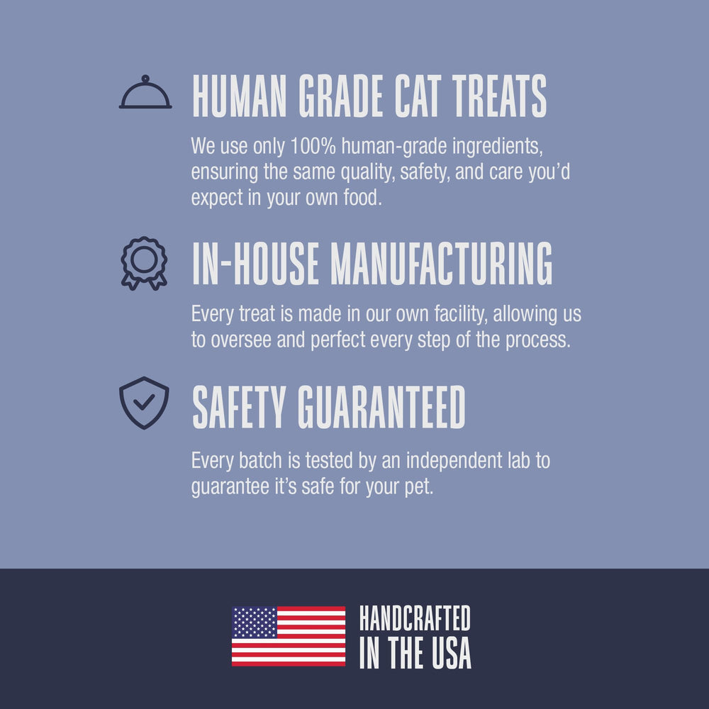 Whole Life Cat Just One Chicken Freeze Dried Treats US-made label, quality you can trust.