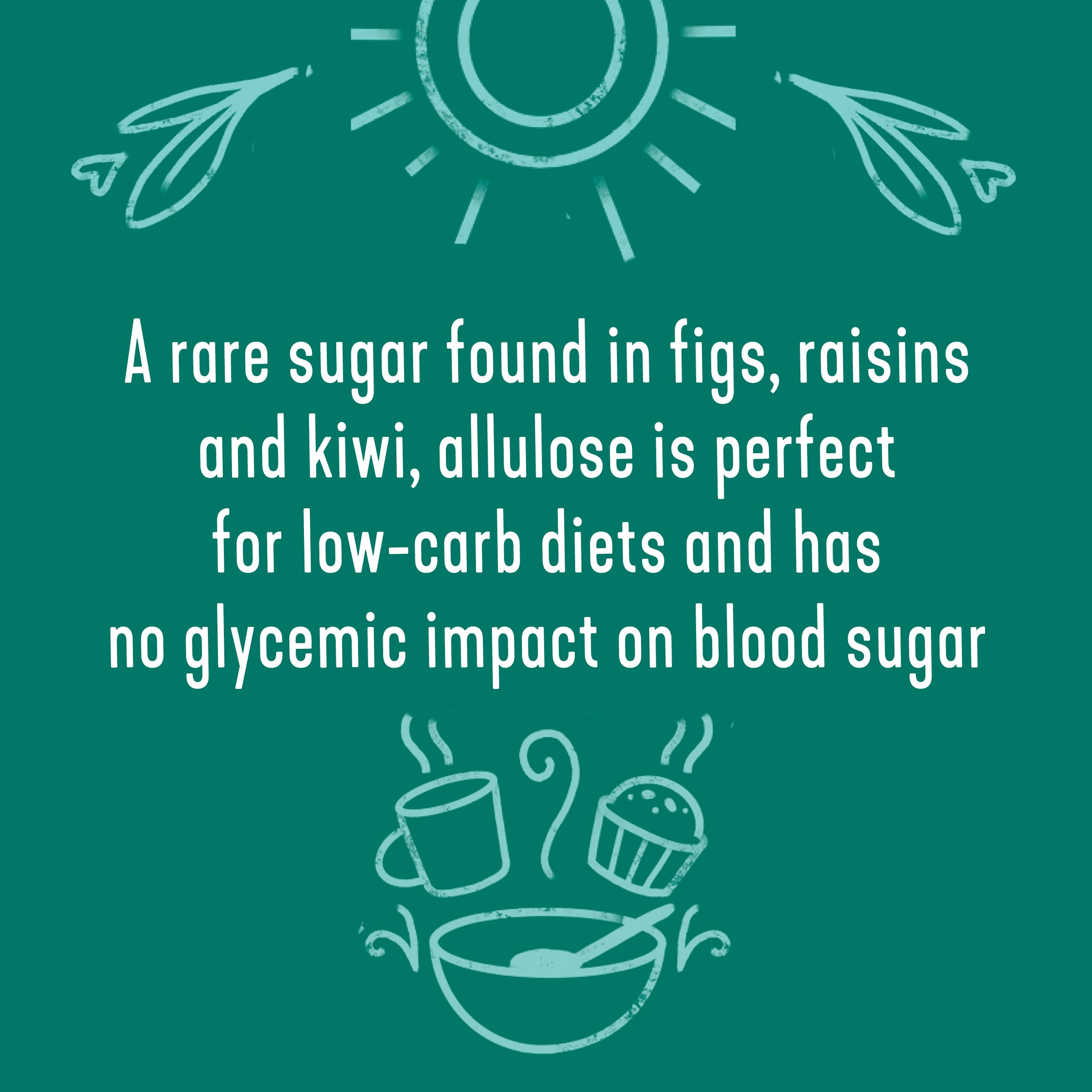 Wholesome Allulose Sweetener ingredients non-GMO highlighted on label.