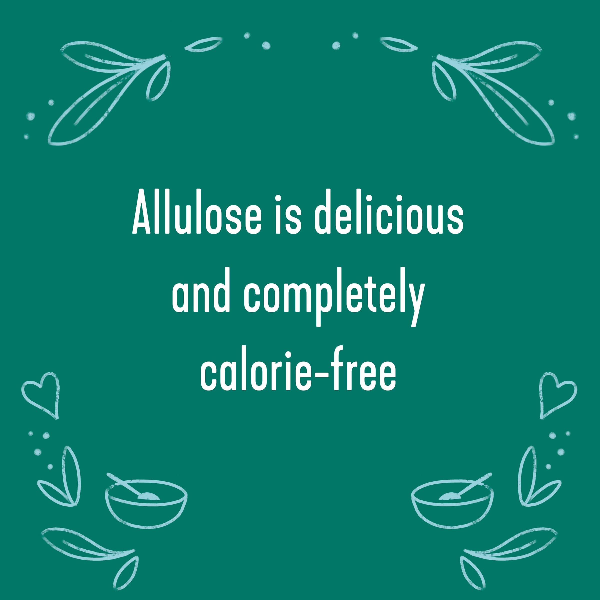 Wholesome Allulose Sweetener pour action showing precise dosing in a kitchen.