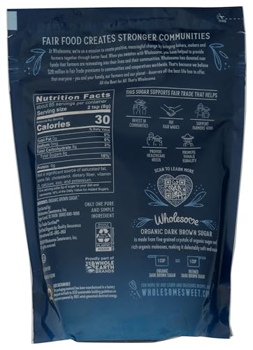 Wholesome organic cane sugar crystals highlight purity for many recipes.