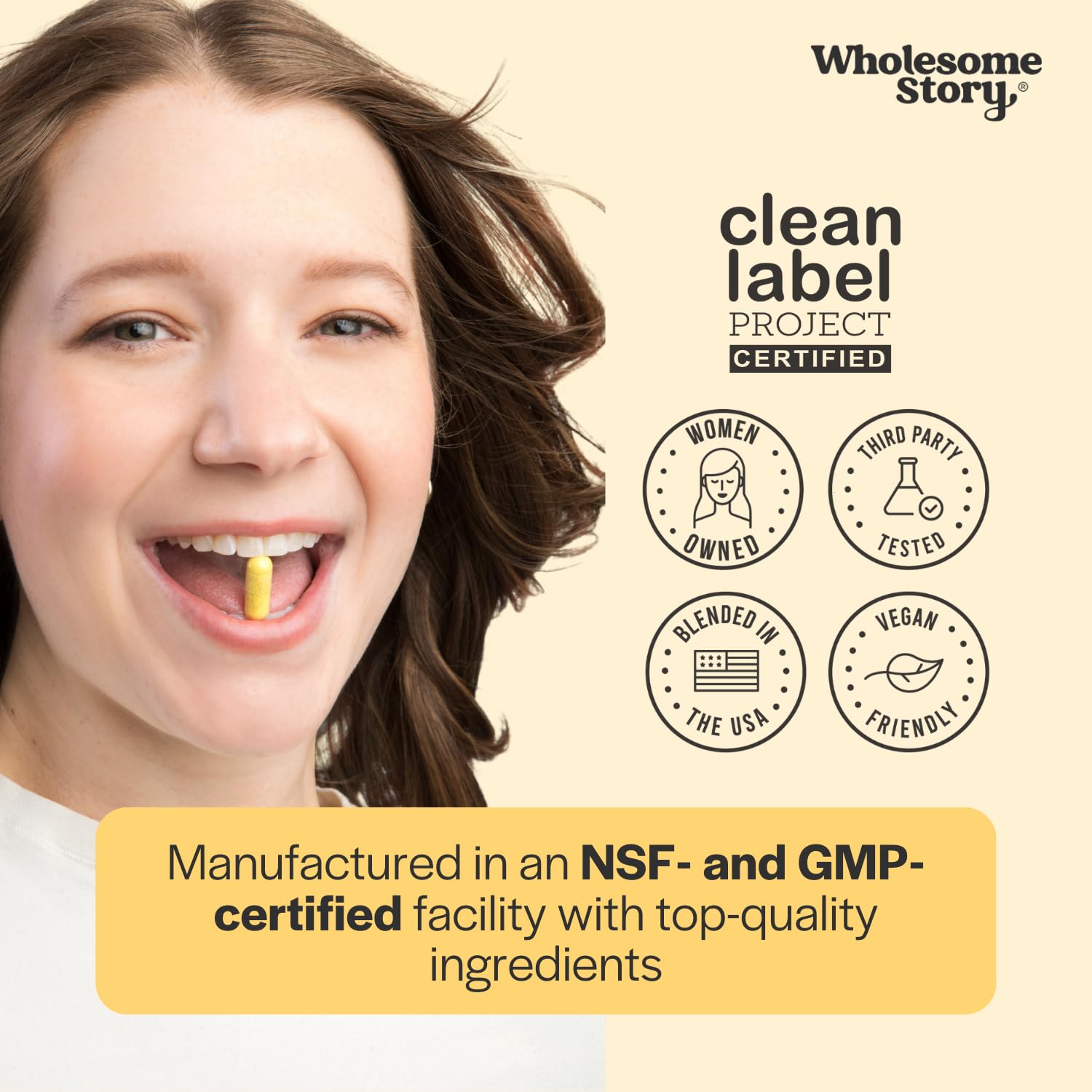 Packaging image featuring Clean Label Project certification for purity.