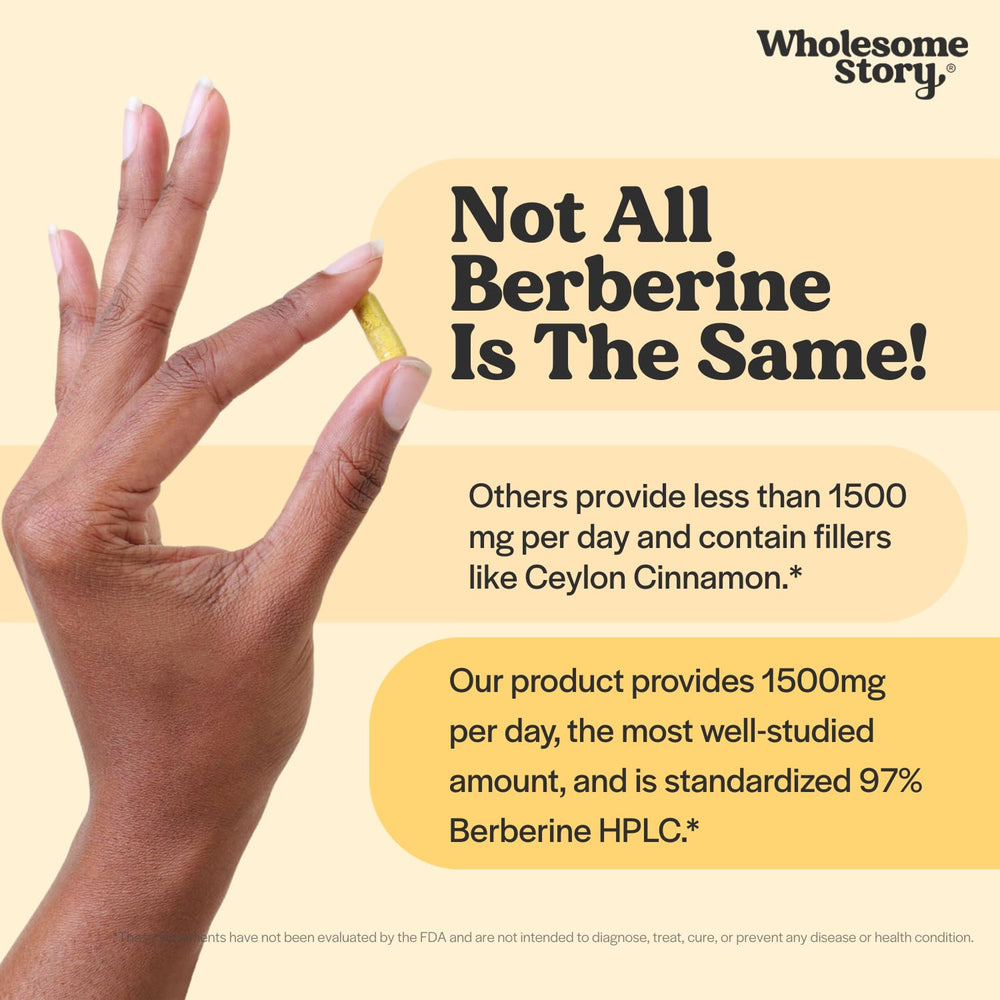 Vegan-friendly Berberine HCl capsules for plant-based wellness routines.