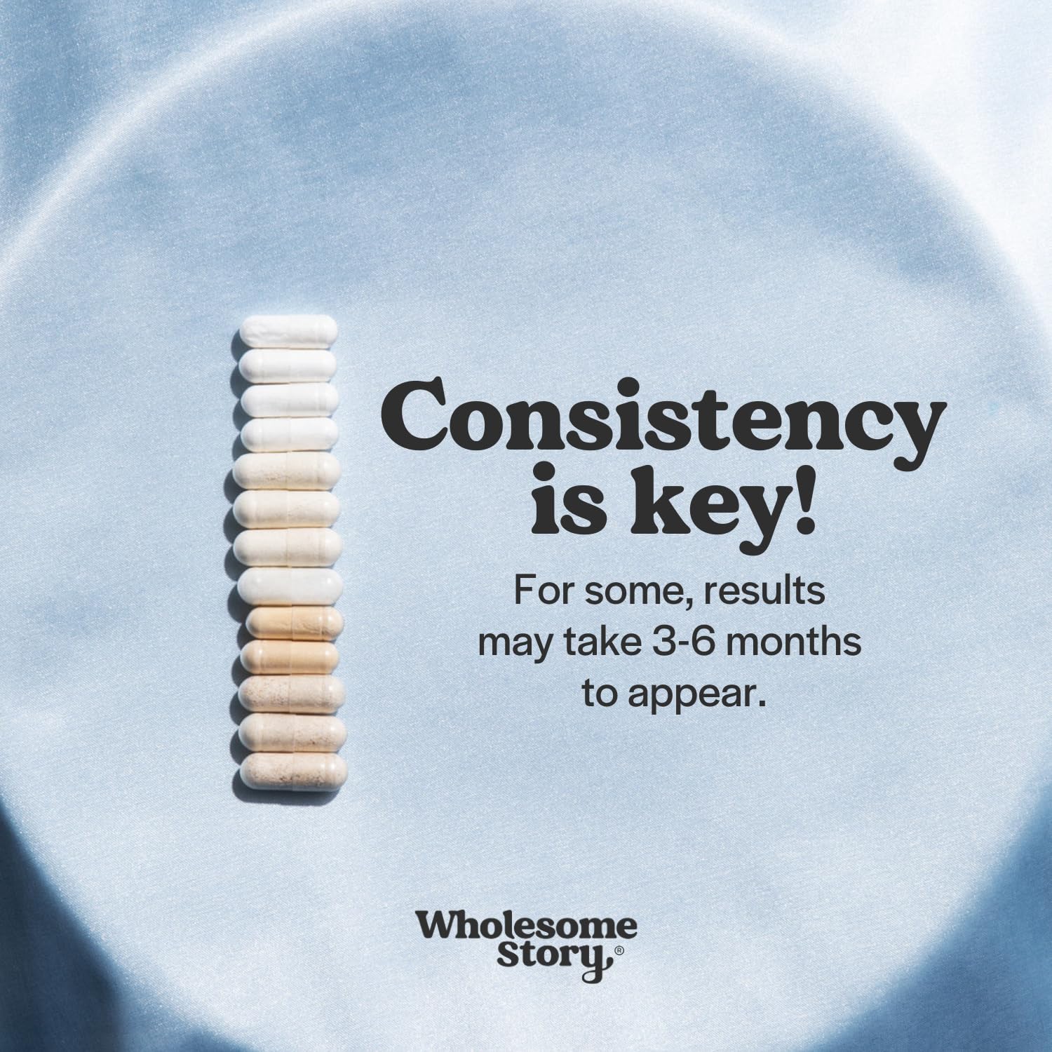 Wholesome Story ingredients list emphasizes quality inositol blend