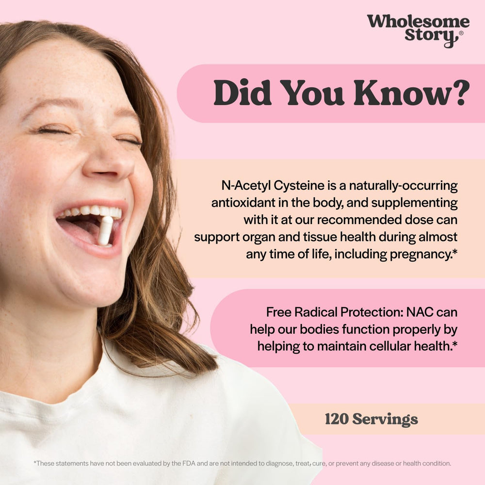 Wholesome Story NAC packaging with Clean Label Project info