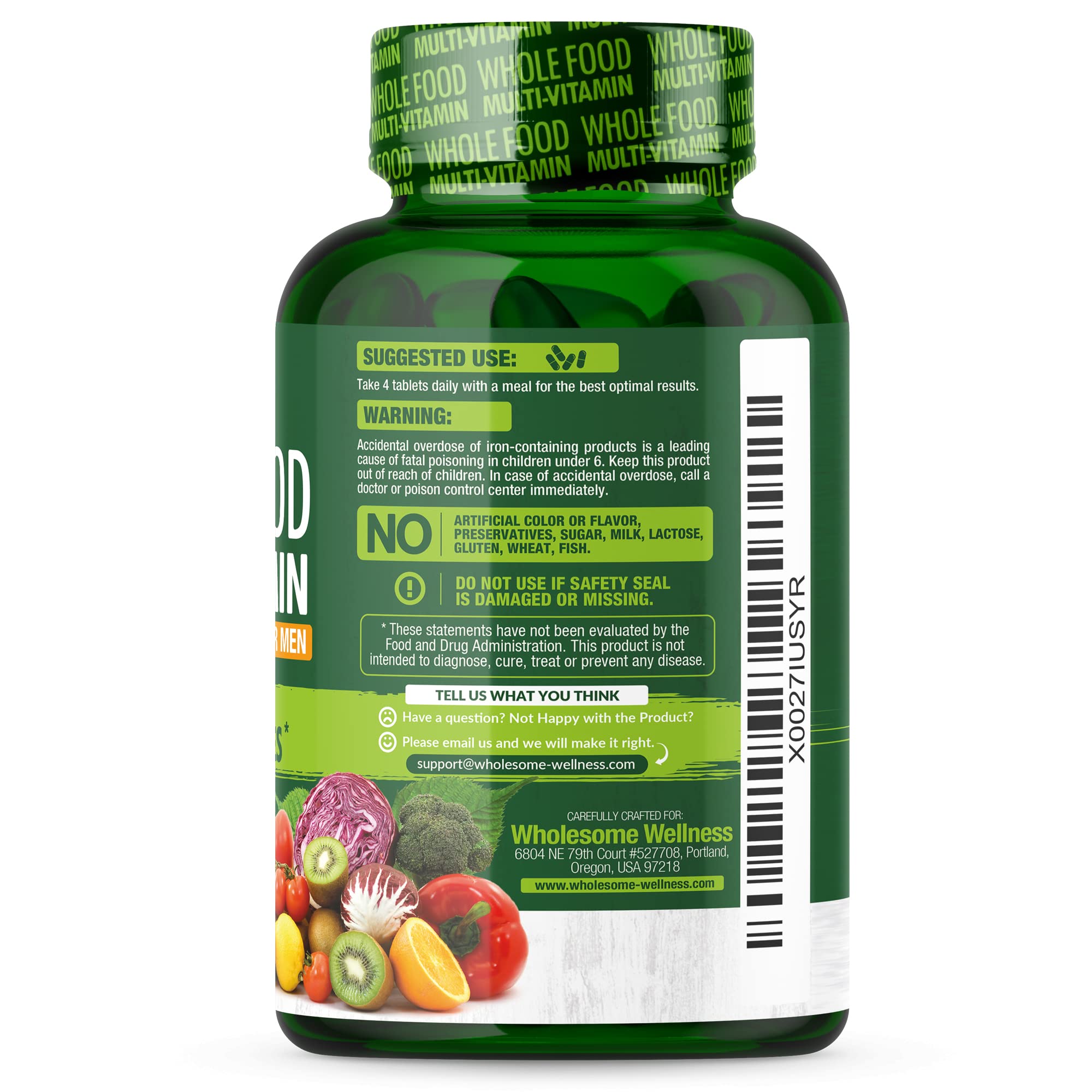 Wholesome Wellness Green superfood kale with digestive enzymes imagery