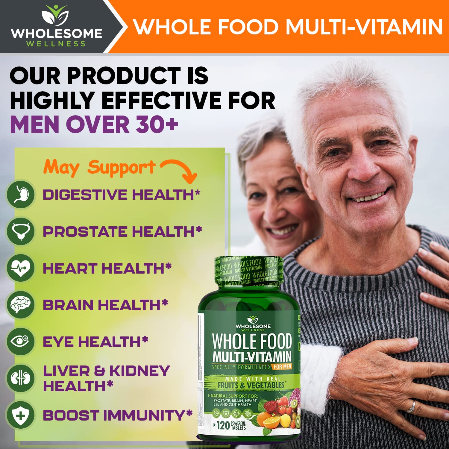 Wholesome Wellness Turmeric ginger and other herbs in a botanical blend
