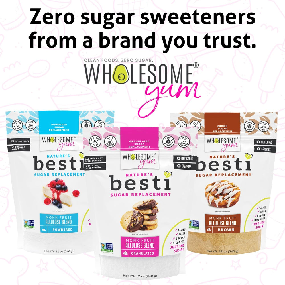 Wholesome Yum Besti is non-GMO with no artificial additives.