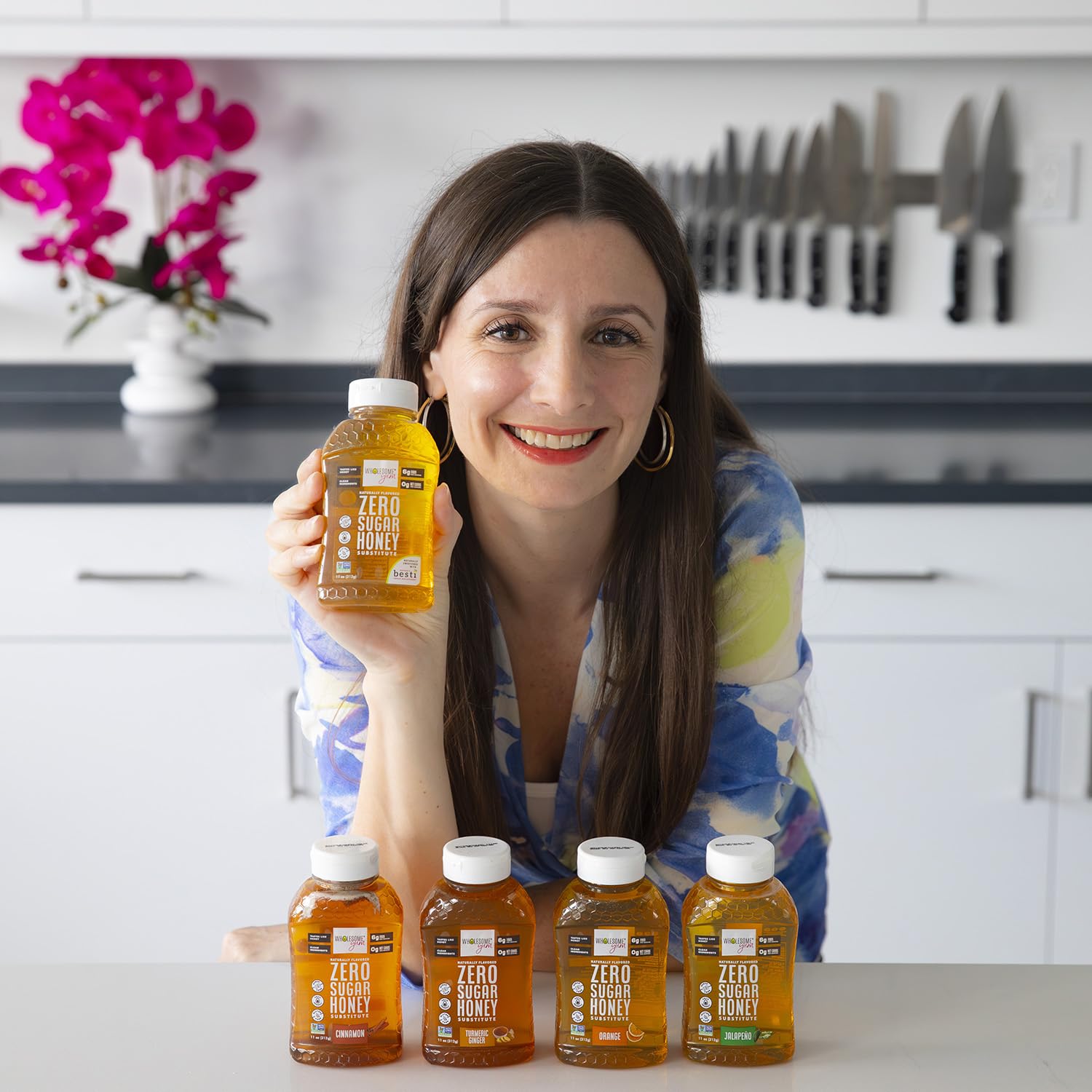 Wholesome Yum Zero Sugar Honey Substitute marinade glaze adds subtle sweetness