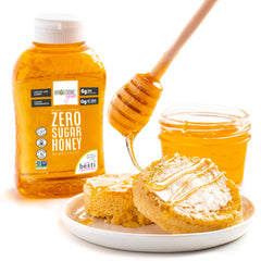 Wholesome Yum Zero Sugar Honey Substitute toast drizzle adds real honey flavor to breakfast