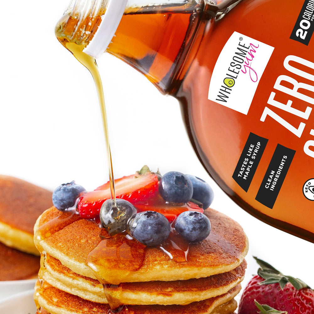 Wholesome Yum maple syrup glaze for grilled chicken, sugar-free option.