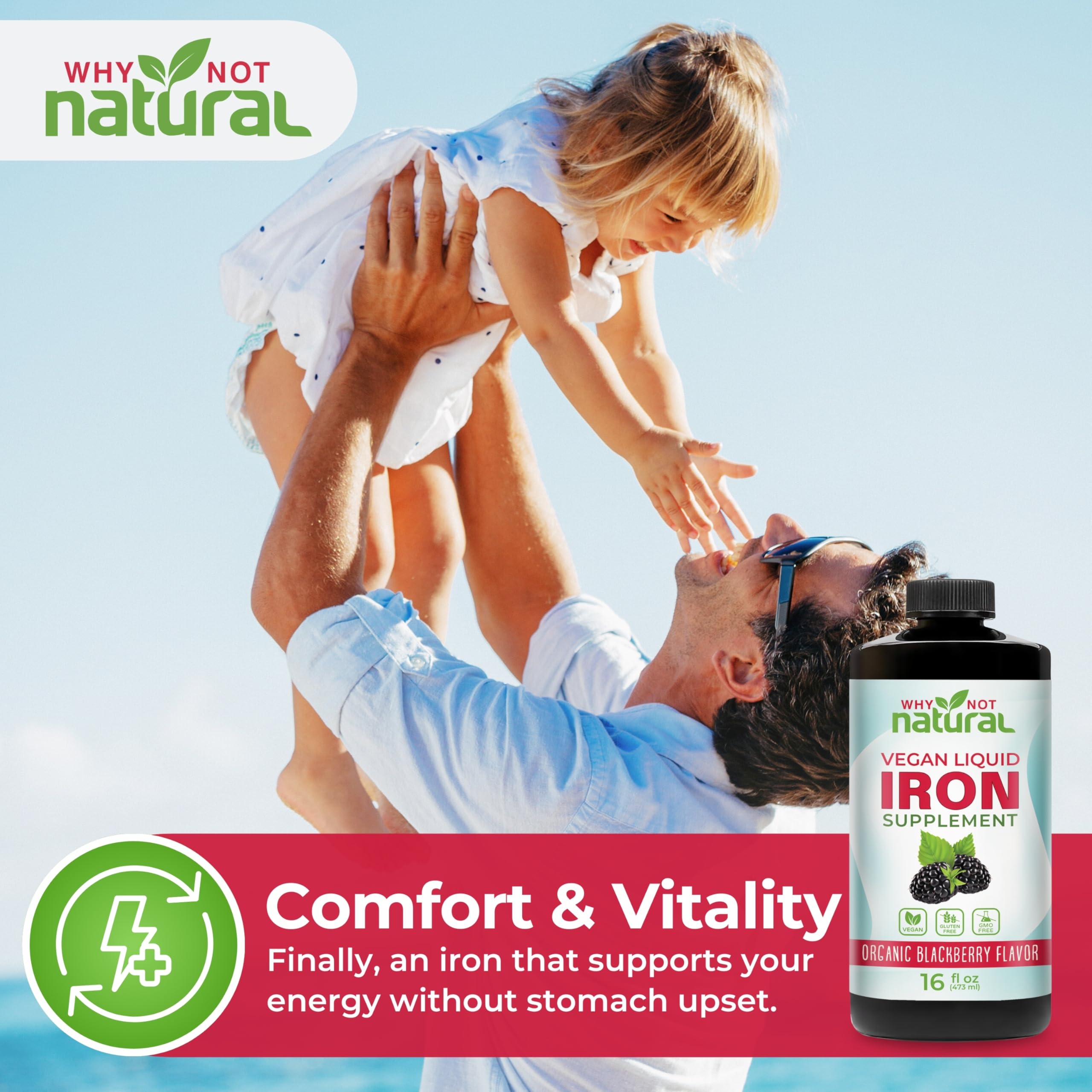 Why Not Natural liquid iron for kids and adults supports daily wellness routines.