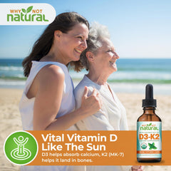 Bottle of D3 K2 liquid drops with MCT oil emphasizing fat-based absorption